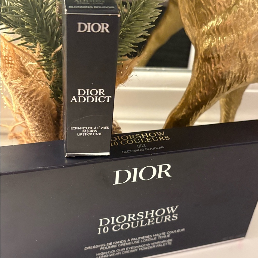 🩵 Dior SET NWT Dior Show limited edition floral palette & lipstick case - Picture 4 of 9